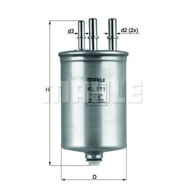 KNECHT KL511 Mazot Filtresi Transit Connect 02- 1.8 TDCI 90 Ps 