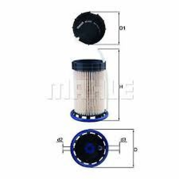 MAHLE KX492 Yakıt Filtre Golf7-A3-Leon-Passat-Tiguan-Caddy 13- Ckfc-Clha-Crbc-Crkb-Cayd-Crlb 1