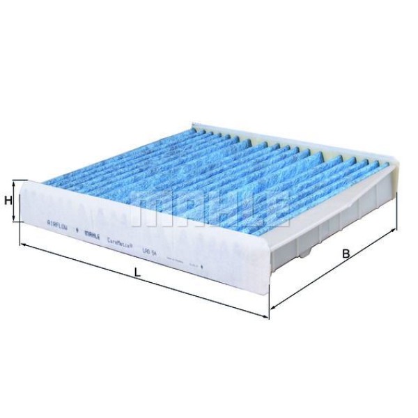 MAHLE LAO54 Polen Filtresi Karbonlu Volvo S60 2001-2010 S80 98-06 V70 99-07 Xc70 02-07 Xc90 02-14 An 