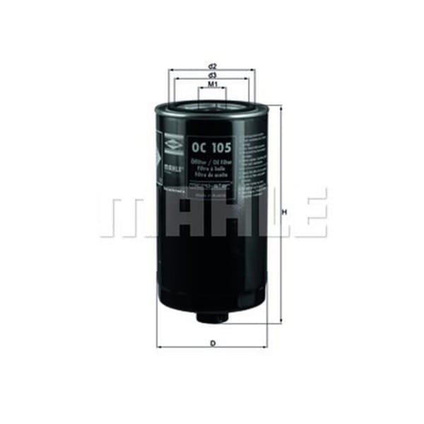 KNECHT OC105 Yağ Filtresi Transporter T4 90-03 Lt28-35 82-96 2.4 2.5 TDI