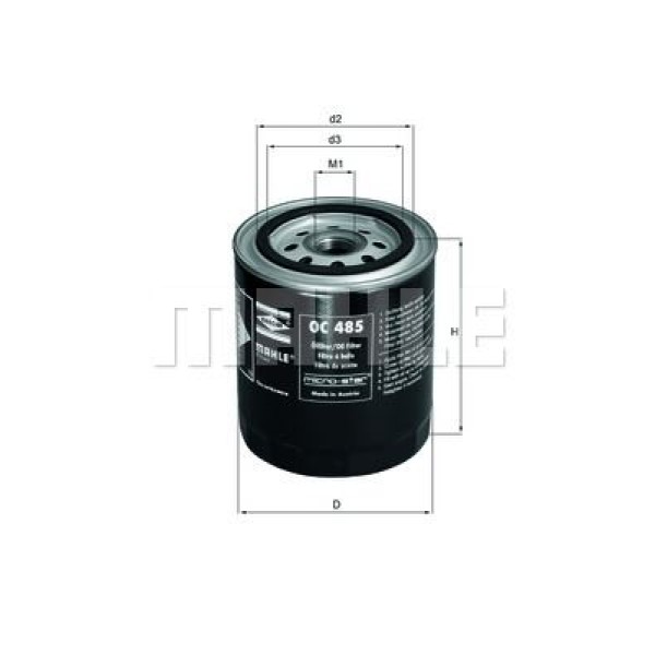 KNECHT OC485 Yağ Filtresi Passat / A4 A6 2.4 2.8 