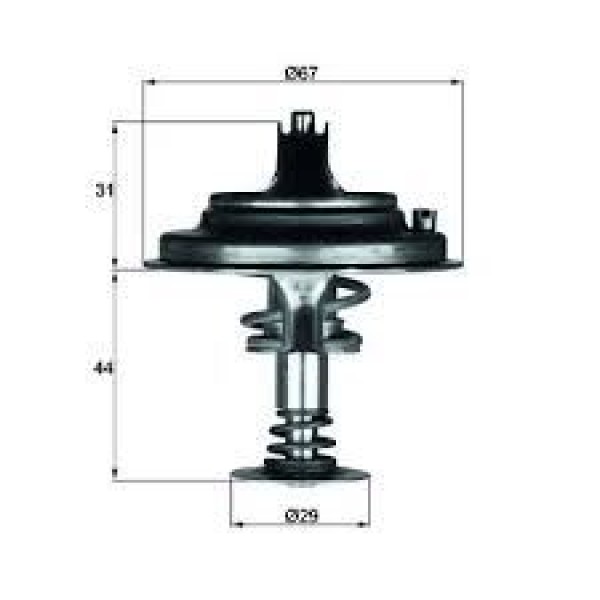 MAHLE TX2680D1 Termostat Mercedes-Benz S-Class W140 80C