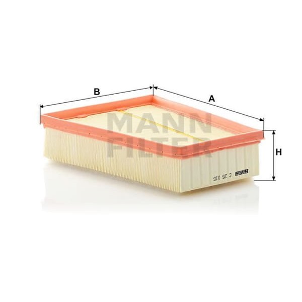 MANN C25115 Hava Filtresi Kangoo III Megane III 08- Scenic III 09- Fluence 1.4 16V 1.6 16V 1.5 DCI 1 