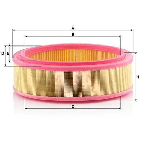 MANN C26721 Hava Filtresi CLIO II Symbol Kangoo Megane I / Logan Sandero 1.4 8V E7J K7J