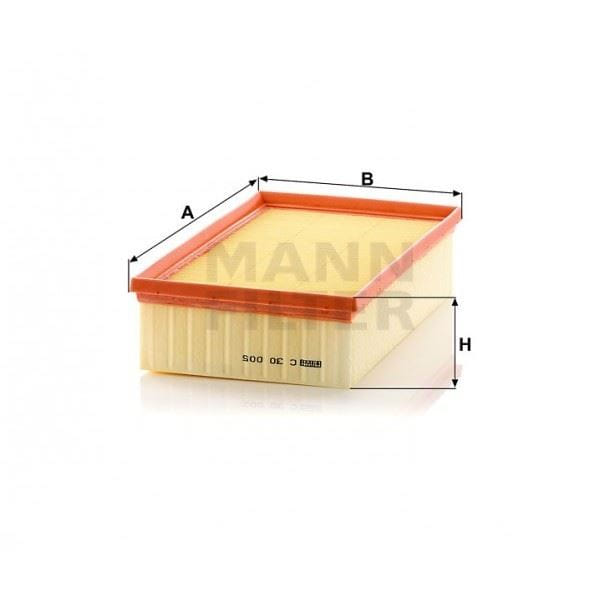 MANN C30005 Hava Filtresi Golf VI Vıı / A3 / Leon III / Octavia III 1.6 TDI 2.0 TDI