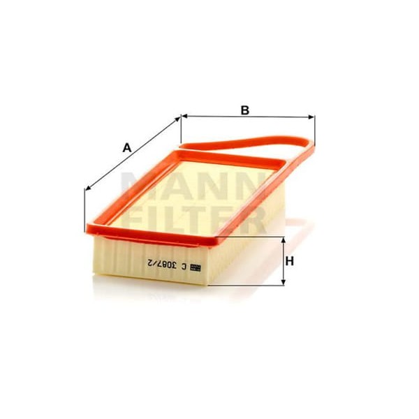 MANN C30872 Hava Filtresi 206 207 307 Bipper / Xsara C2 C3 Nemo / Fiesta Fusion 1.4 HDI 1.4 TDCI Çan 