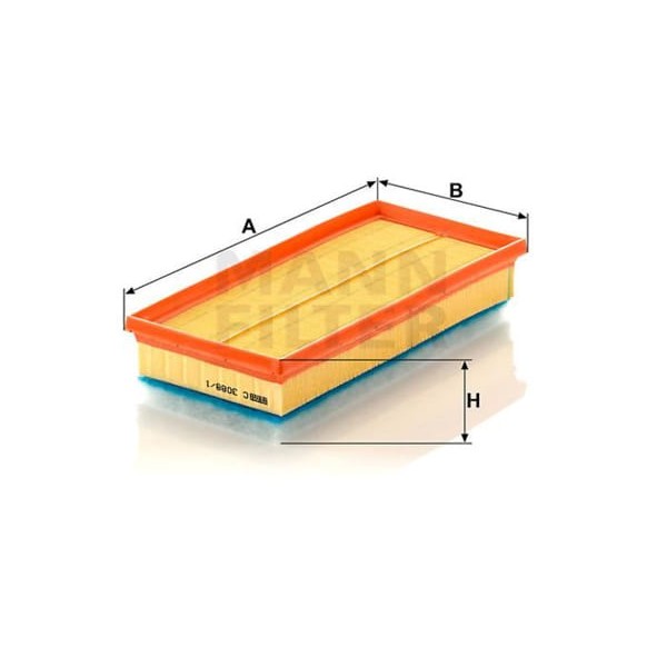 MANN C30881 Hava Filtresi Verso S Yaris 06-11 1.4 D4D 