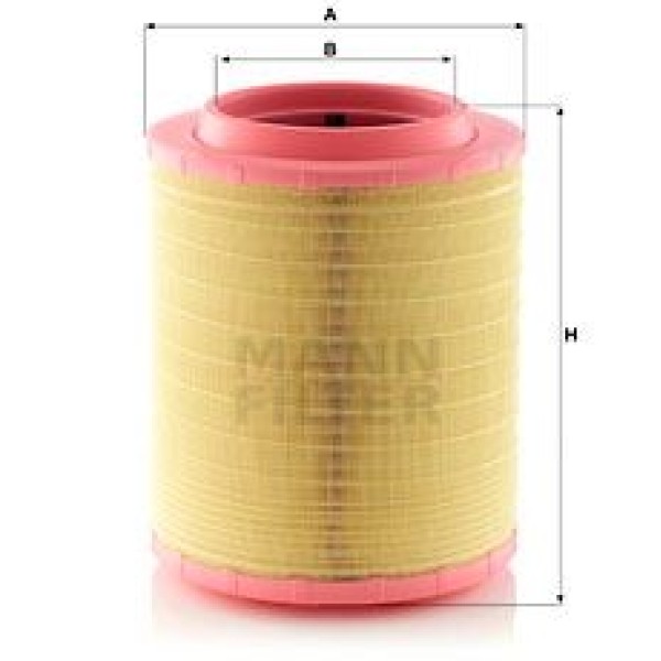 MANN C32004 Hava Filtresi Iveco Stralıs Cursor 9-11-13 Euro6 Motorlar