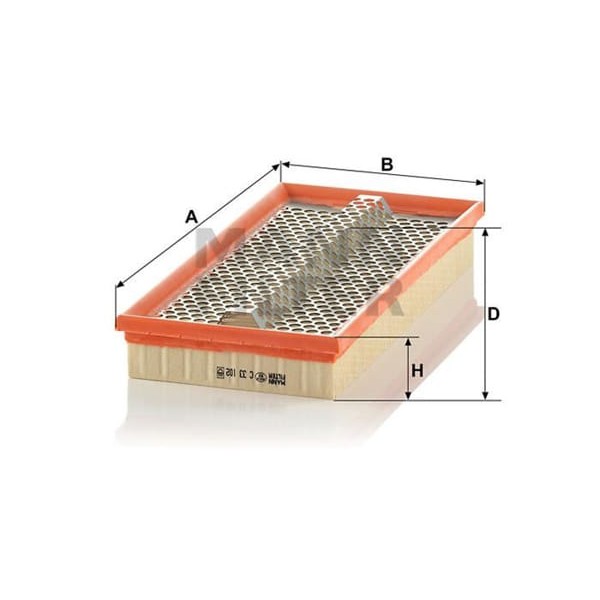 MANN C33102 Hava Filtresi Mercedes W140 91-98 