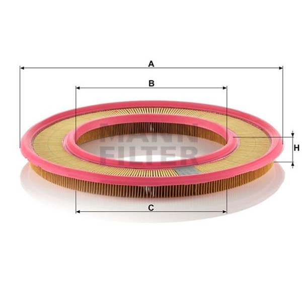 MANN C3555 Hava Filtresi Mercedes W201 190 Serıe 90Hp 82-84 