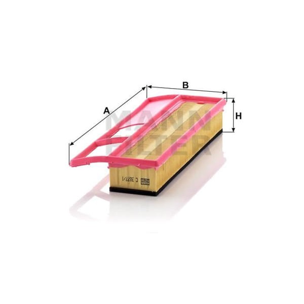 MANN C38771 Hava Filtresi 500 Albea Linea Doblo Fiorino Idea Panda Punto Evo / Combo / Ka 1.3 Jtd 1. 