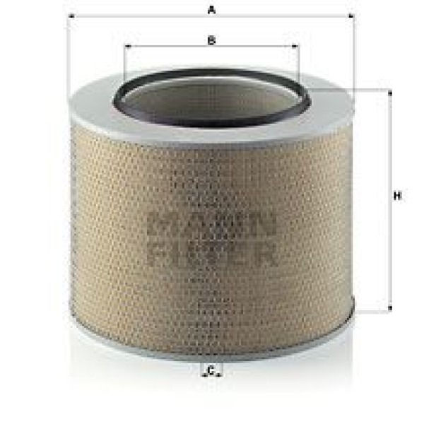 MANN C421729 Hava Filtresi Mercedes Actros 1831-1840 Mp2-Mp3 Om501-502 Uzun Tıp