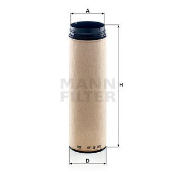 MANN CF16002 Hava Filtresi İç Man Tgx-Tgs Euro 6 16-