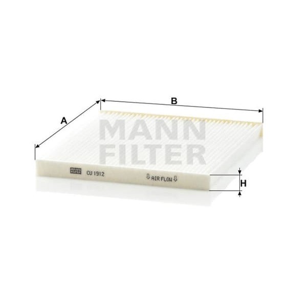 MANN CU1912 Polen Filtresi Corolla Verso 02-04 Corolla Sedan 