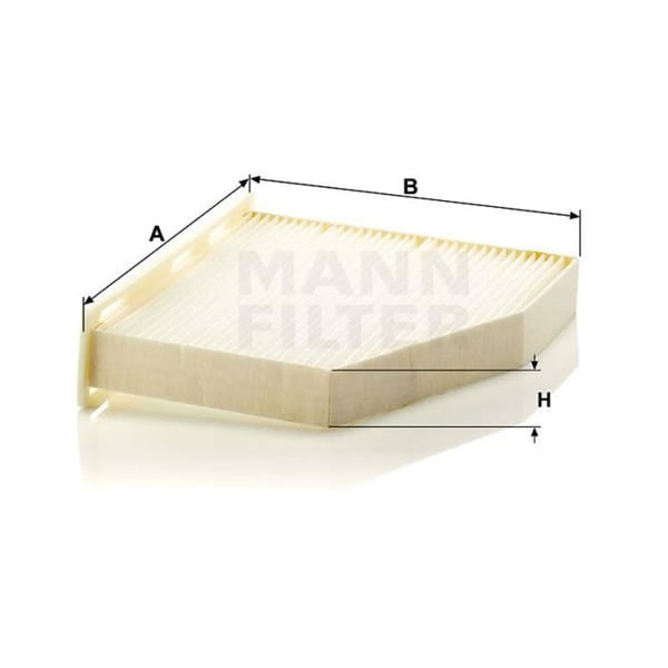 MANN CU2939 Polen Filtresi Golf V 03- Golf VI 08- Eos 06- Jetta III 06- Jetta IV 10- Passat 10- Scır 