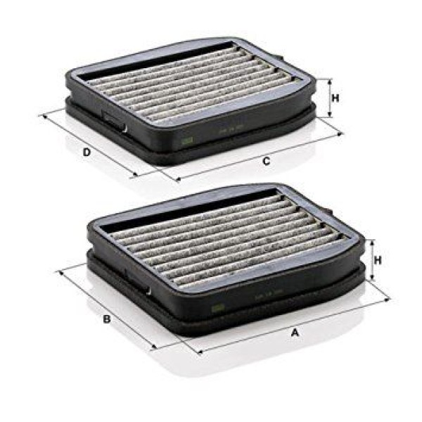 MANN CUK180002 Polen Filtresi Mercedes W211 S211