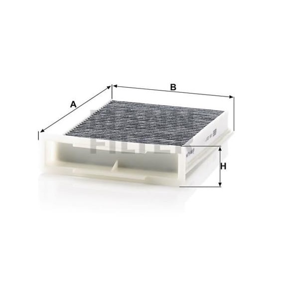 MANN CUK2317 Polen Filtresi 107 05- / C1 05- Karbonlu