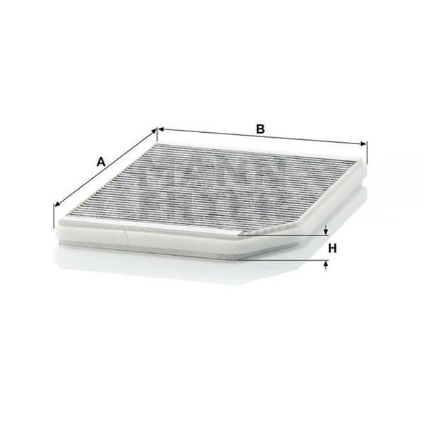 MANN CUK2525 Polen Filtresi Laguna I 93-01 Karbonlu