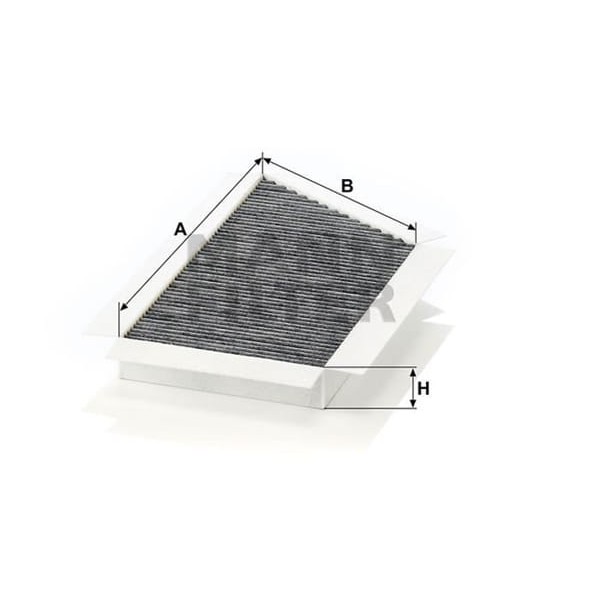 MANN CUK3448 Polen Filtresi 206 Karbonlu 