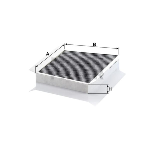 MANN CUK34611 Polen Filtresi Mercedes C Serisi C180-C2 C220Cdı Clk Serisi Karbonlu 