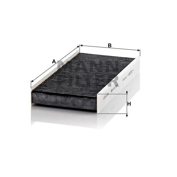 MANN CUK3847 Polen Filtresi Scudo 07- / Expert 07- / Jumpy 07- Karbonlu