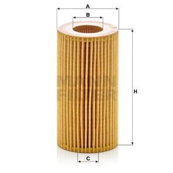 MANN HU7012Z Yağ Filtresi Amarok 10- / A4 15- A6 14- A7 14- Q7 15- 3.0 TDI