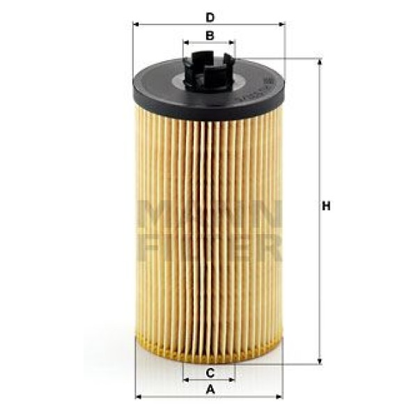 MANN HU9315X Yağ Filtresi Axor Om904 Atego 