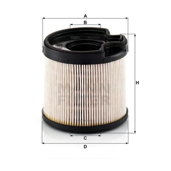 MANN PU922X Mazot Filtresi 206 307 405 406 806 Partner Expert / Xsara C5 Berlingo 2.0 HDI
