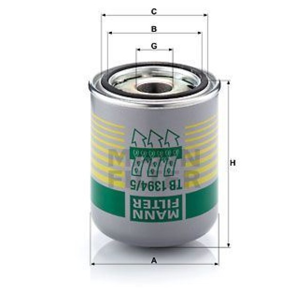 MANN TB13945X Hava Kurutucusu Kutusu Renault Truck D Serıe-T Serıe-Magnum-Premium-Ker Ax Mıdlum 