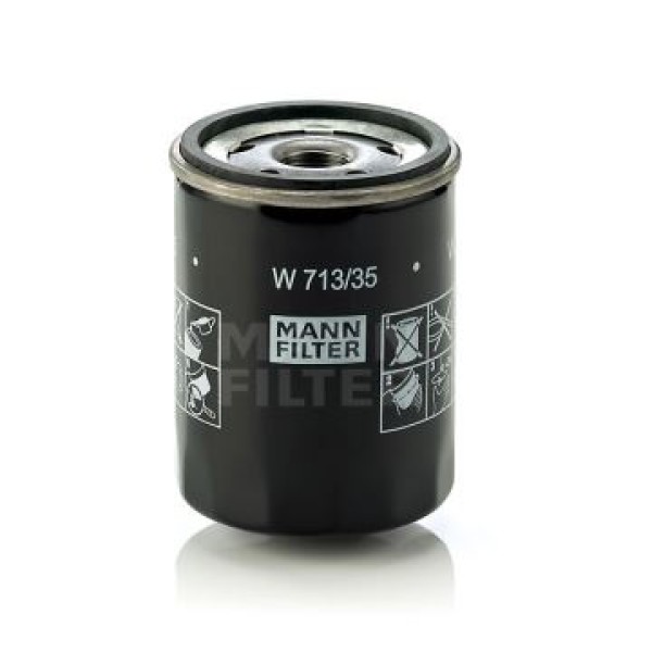 MANN W71335 Yağ Filtresi Colt VI 04-12 1.5 Dı-D / Forfour 04-06 1.5 Dı-D