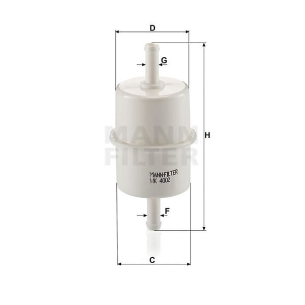 MANN WK4002 Yakıt Filtresi Iveco Daily III 99-06 35-15 Turbo 146Hp 09 01-07 06