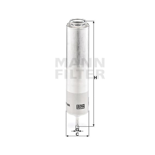 MANN WK5001 Mazot Filtresi Bmw 1 Bmw 3 05- Bmw 5 116D 118D 120D 520D 