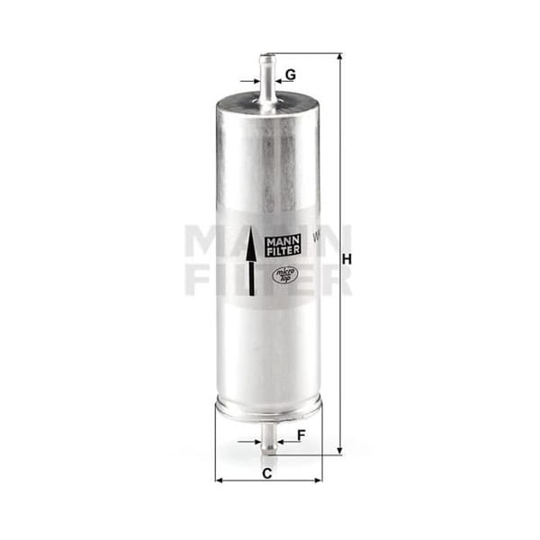 MANN WK516 Benzin Filtresi Bmw 3 E30 Bmw 5 E34 Bmw 7 E32 Bmw 8 E31 316I 318I 740I 750I 