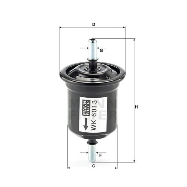 MANN WK6013 Benzin Filtresi Megane I Twingo / Santafe 1.2 1.6İ 2.0 