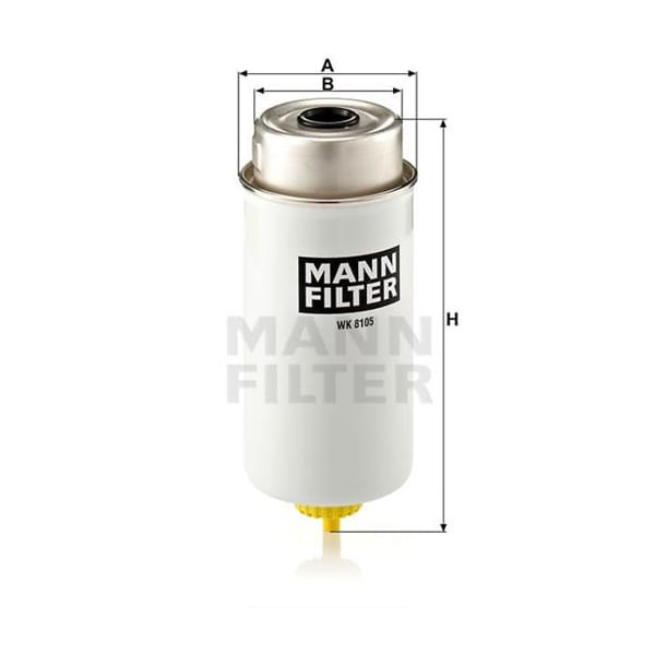 MANN WK8105 Mazot Filtresi Transit W184 00-06 2.0 TDCI 2.4 TDCI 197Mm