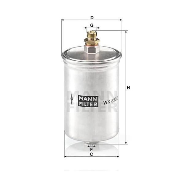 MANN WK8303 Benzin Filtresi Mercedes W124 W201 85-95 1.8 2.0 2.3