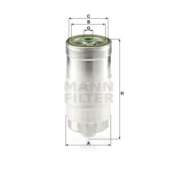 MANN WK8451 Mazot Filtresi Passat / 80 A4 A6 / S70 1.9 TDI Ahh Ahu 1Z 