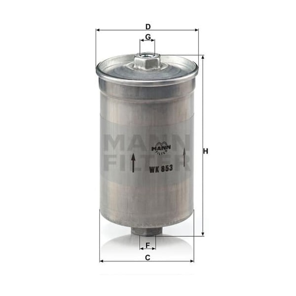 MANN WK853 Benzin Filtresi Fiesta Escort IV 1.4 1.6 1.4 