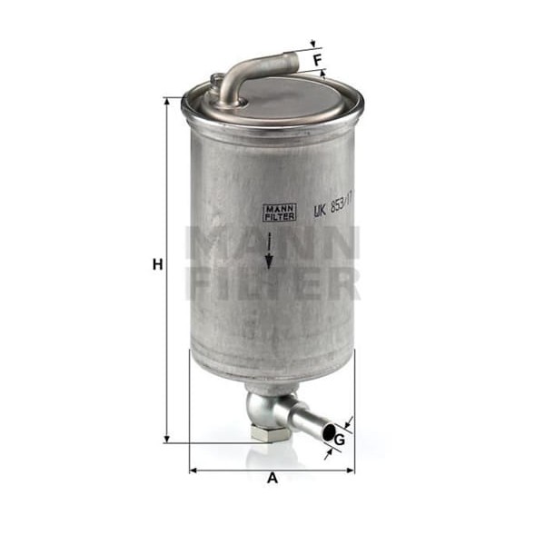 MANN WK85317 Mazot Filtresi A4 05- 2.7 TDI V6 3.0 TDI V6 