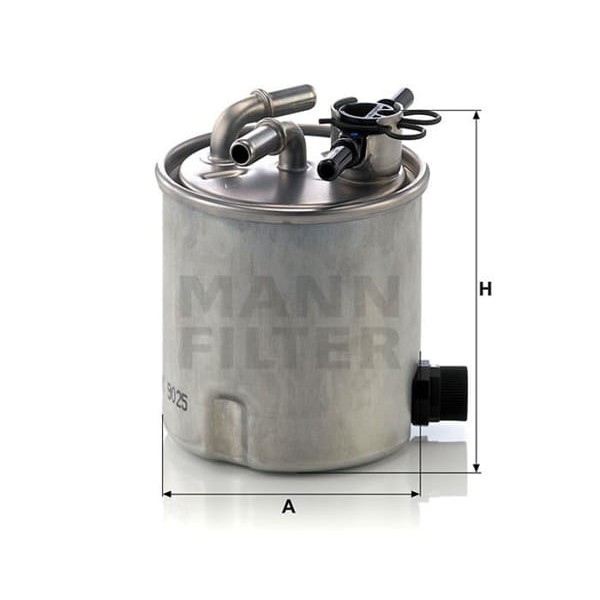 MANN WK9025 Mazot Filtresi Kangoo 08- 2.0 DCI / Qashqai 07- 1.5 DCI 2.0 DCI X-Traıl 07- 2.0 DCI Kapa 