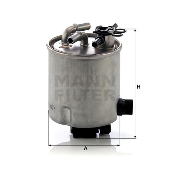 MANN WK9027 Mazot Filtresi Koleos 08- 2.0 DCI / Qashqai 07- 1.5 DCI X-Traıl 07- 2.0 DCI Sensörlü Kap 