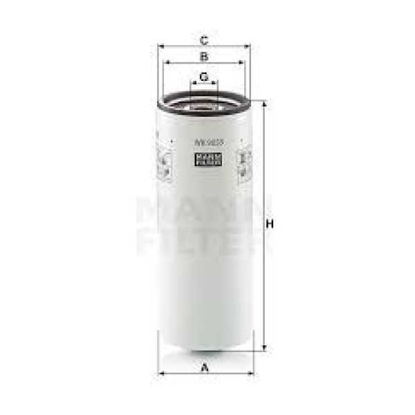 MANN WK9058 Yakıt Filtresi Caterpıllar Cat 3176 Motor Uygulamaları 