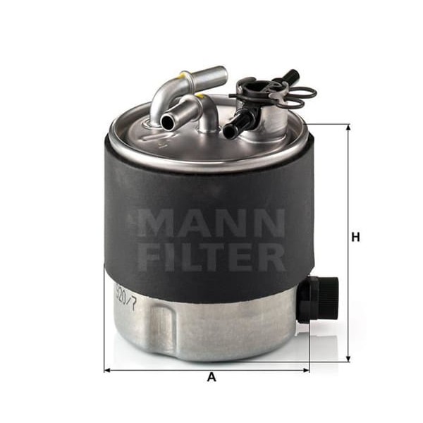 MANN WK9207 Mazot Filtresi Kaleos 08- 2.0 DCI / Qashqai 07- 1.5 DCI 2.0 DCI X-Traıl 07- 2.0 DCI 