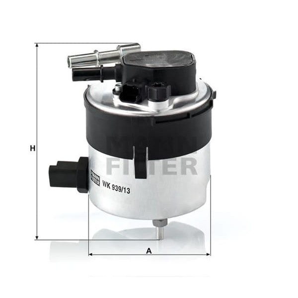 MANN WK93913 Mazot Filtresi Cmax Fiesta VI Focus II 1.6 TDCI