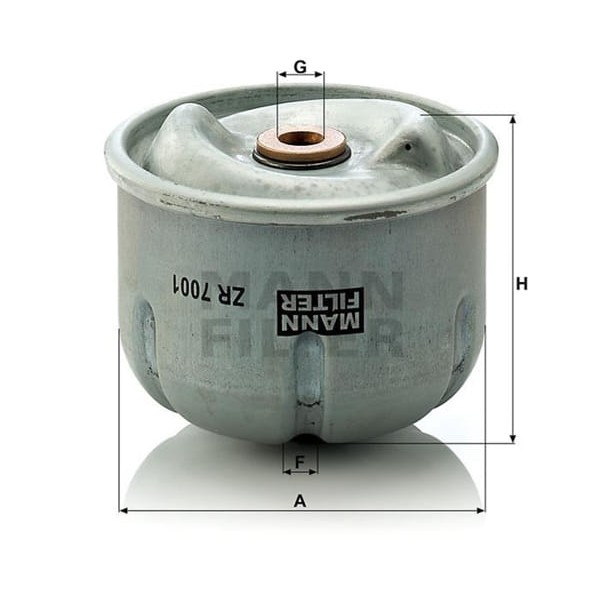 MANN ZR7001 Yağ Filtresi Transit 06- / Defender 90 110 130 2.5 Td5 2.4 TDCI