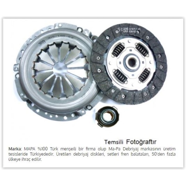 MAPA 2215709 Debriyaj Seti Baskı - Balata Fiat Scudo 1.9 