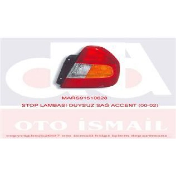 MARS 510628 Stop Lambası Sağ Duysuz