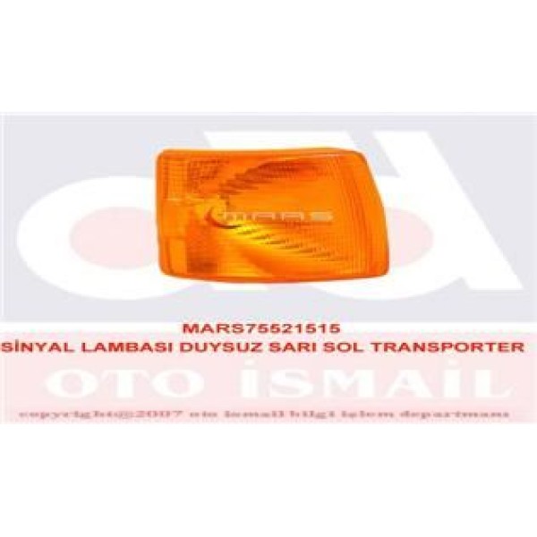 MARS 521515 Sinyal Lambası Sol Transporter T4 95- Duysuz Sarı 