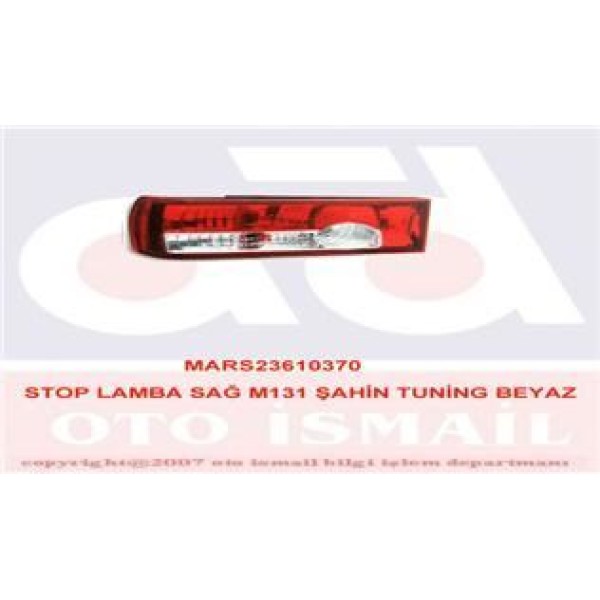 MARS 610370 Stop Lamba Sağ Murat 131 ŞAHİN Tunıng Beyaz