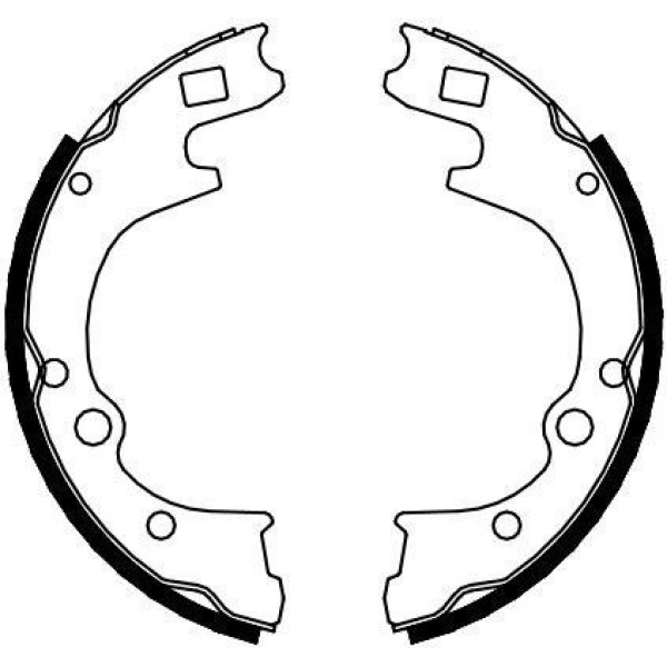 MANDO MLH04 Kampana Balata H100 Kamyonet 04-12 / K2700 99- Bongo 97-11 Çıft Teker 220X57